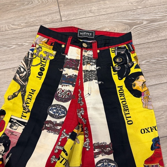 1990s Beatles Versace Jeans Couture Pants - Picture 2 of 10